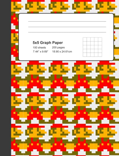5x5 Graph Paper | 100 Sheets | 200 pages |7.44" x 9.69" | 18.90 x 24.61cm: Math and Science Composition Notebook for Software Engineers (Graph Paper ... 200 pages | 7.44 x 9.69 in | 18.90 x 24.61 cm