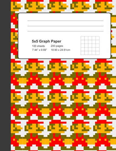 5x5 Graph Paper | 100 Sheets | 200 pages |7.44" x 9.69" | 18.90 x 24.61cm: Math and Science Composition Notebook for Software Engineers (Graph Paper ... 200 pages | 7.44 x 9.69 in | 18.90 x 24.61 cm