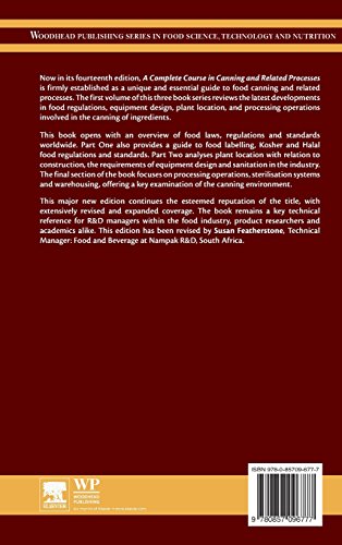 A Complete Course in Canning and Related Processes: Volume 1 Fundemental Information on Canning (Woodhead Publishing Series in Food Science, Technology and Nutrition)