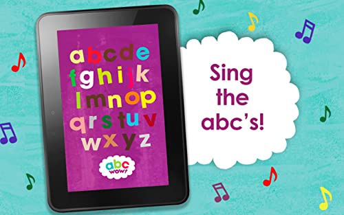 ABC WOW! en inglés - Tarjetas de Memoria del Abecedario y Letras Musicales para Niños