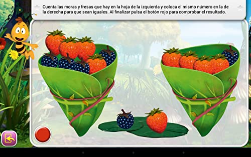 Abeja Maya y La Corona de la Reina, una aventura educativa con más de 25 juegos educativos para niños.