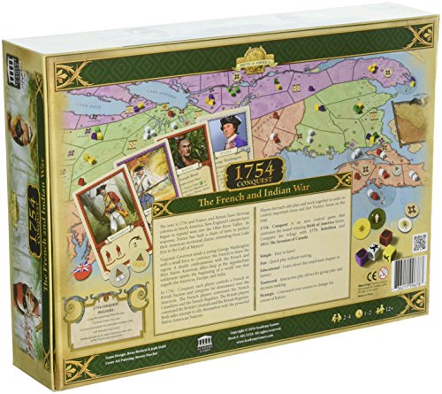 Academy Games ACA05354 1754 Conquest The French and Indian War Juego de Mesa