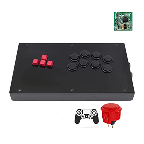 Accesorios de consola de juegos RAC-J800K Botones de teclado Arcade Joystick Fight Stick Stick Fit para PS4 / PS3 / PC Sanwa obsf-30 Cherry Mx Black Palanca de mando ( Color : PS4 PS3 PC Version )