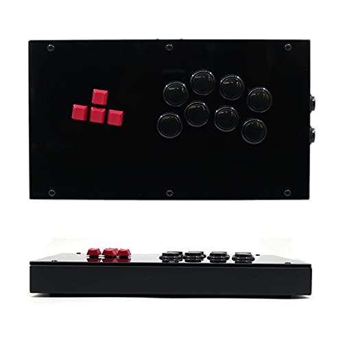 Accesorios de consola de juegos RAC-J800K Botones de teclado Arcade Joystick Fight Stick Stick Fit para PS4 / PS3 / PC Sanwa obsf-30 Cherry Mx Black Palanca de mando ( Color : PS4 PS3 PC Version )