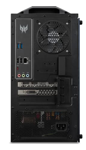 Acer Predator Orion 3000 PO3-630 - Ordenador de Sobremesa Gaming (Intel Core i7-11700F, 16 GB RAM, 1 TB SSD, NVIDIA GeForce RTX 3060Ti, 4.90 GHz Turbo, Windows 10 Home, Wi-Fi) - PC Gaming Negro