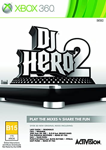 Activision DJ Hero 2, Xbox 360 - Juego (Xbox 360, Xbox 360, Música, T (Teen))