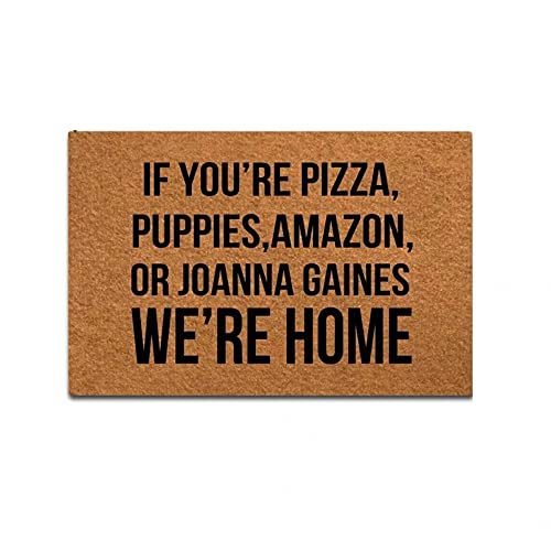 ACYKM Felpudo 3D Felpudo Alfombra Entrada Felpudo Divertido Hogar Oficina Alfombrilla Decorativa para Puerta Interior al Aire Libre Si Eres Pizza Puppies Amazon-50x80cm