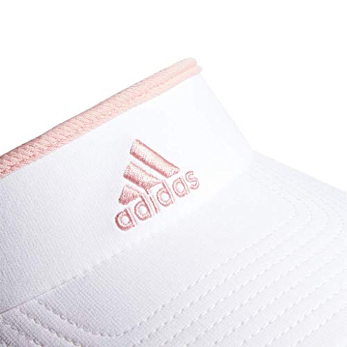 adidas Women's Match Visor, White/Glory Pink, ONE SIZE