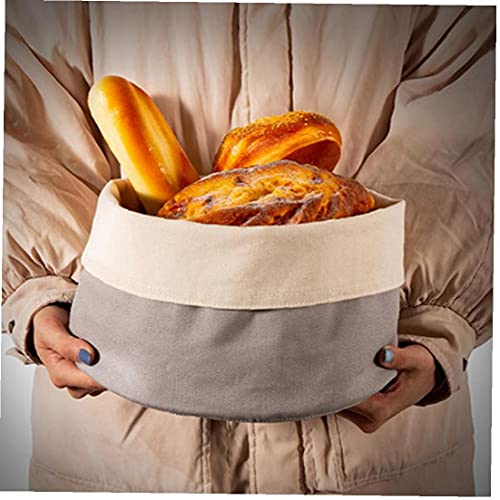 Adore store Pan Sirviendo Cesta Reversible Tela Pan Bin Cotton Food Storage Organizador, Essentials Homes