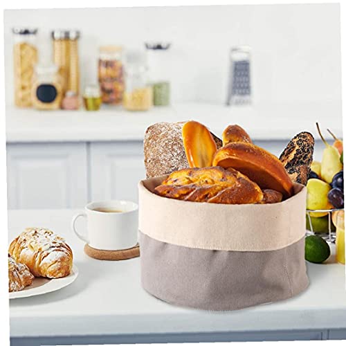 Adore store Pan Sirviendo Cesta Reversible Tela Pan Bin Cotton Food Storage Organizador, Essentials Homes