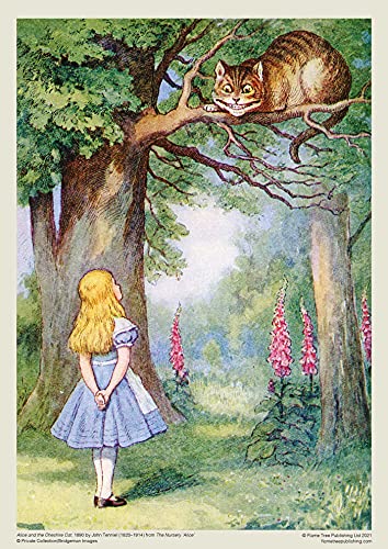 Adult Jigsaw Puzzle Alice and The Cheshire Cat: 1000-piece Jigsaw Puzzles