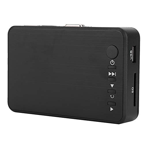 Agatige 4K Mini HD Digital Media Player, 1080P Mini HDMI Media Audio y Video Reproductor de Publicidad Reproductor de Disco Duro(UE Plug 110-240V)