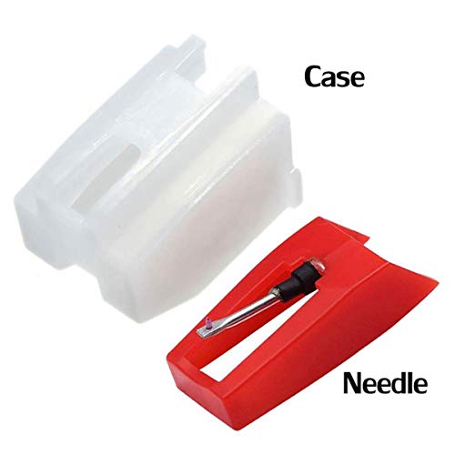 Aguja para Tocadiscos, 4pcs Agujas de Repuesto para Tocadiscos, Funciona con la Mayoría de Crosley, Ion, Jensen, Bush y Teac,Tocadiscos de Vinilo