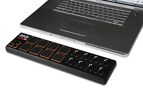 AKAI Professional LPD8 - Controlador USB MIDI portátil con 8 pads y potenciómetros, para cualquier DAW e instrumento virtual, Mac y PC
