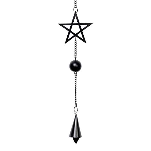 Alchemy Gothic Adorno Colgante Gótico con Pentáculos - Negro