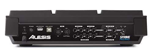 Alesis Strike Multipad - Pad de Percusión, 9 Disparadores con Retroiluminación RGB, Sampler, Looper, Tarjeta de Sonido con 2 Entradas/2 Salidas, Carga de Samples USB y Pantalla de 4,3 Pulgadas