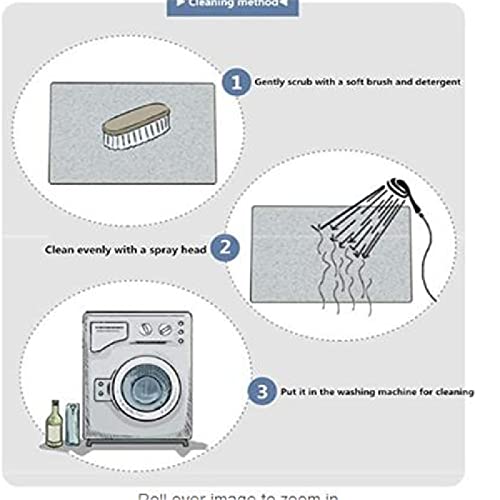 Alfombras Niña Alfombras De Pie De Cama Diseño de patrón retro de color café azul sala de estar dormitorio para adultos seguro antideslizante, lavable a máquina y no se decolora Alfombra Habitacion Ju