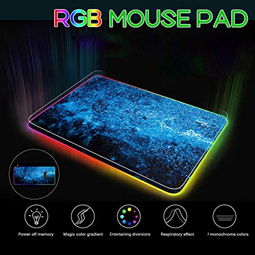 Alfombrillas de ratón Grandes Horizon Zero Alfombrilla Teclado RGB Juegos Anime Retroiluminación LED PC Portátil Alfombrilla Juego 35,4X15,7 Pulgadas