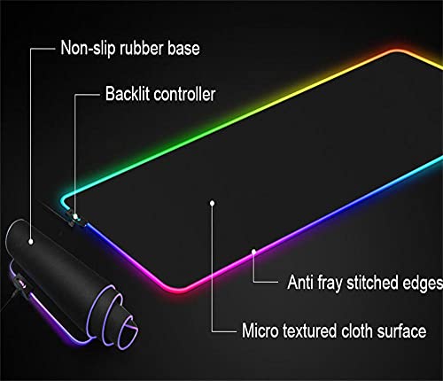 Alfrombrillas de ratón para Gamers Anime Sword Art Online Mat RGB Accesorios de computadora Kawaii Girl Gaming Starry Sky Deskmat Mousepad Lindo 800x300mm