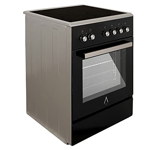 ALPHA Cocina Eléctrica VULCANO ZEUS-60 CRISTAL, Horno 7 funciones, cristal extraíble, Alta Gama**