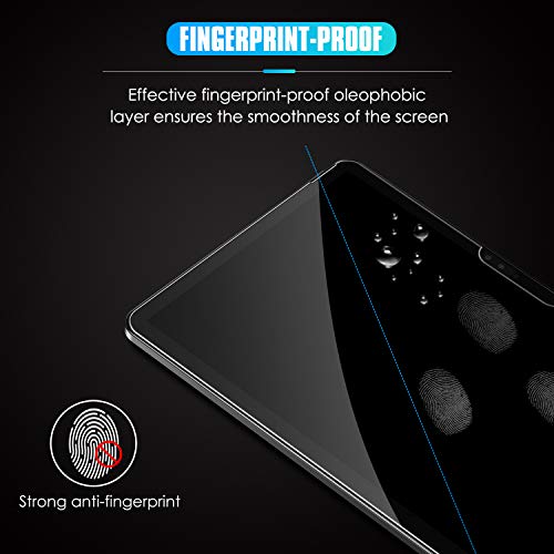Amazon Brand - Eono Protector de Pantalla para Microsoft Surface Pro 7 y Surface Pro 6 y Surface Pro 2017 y Surface Pro 4, Vidrio Templado, Antiarañazos,Dureza 9H, con Plantilla