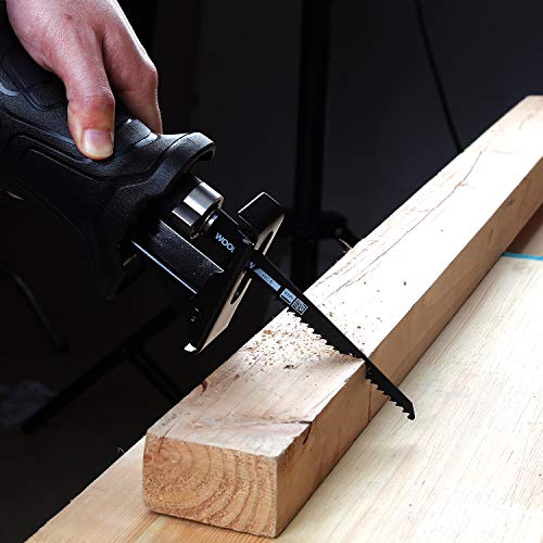 Amazon Brand - Umi Hojas de Sierra Sable para Metal, Madera y Madera con Uñas, 10PCs, BIM y HCS, con bolsa organizador