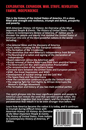 American History: US History: An Overview of the Most Important People & Events. The History of United States: From Indians to Contemporary History of America