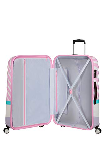 American Tourister Wavebreaker Disney - Spinner L Maleta, 77 cm, 96 L, Multicolor (Daisy Pink Kiss)