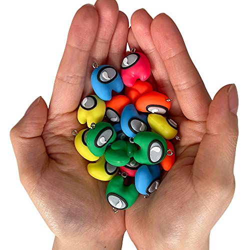 Among_us Mini Llaveros Pendientes Muñeca Juguete Entre Nosotros Juegos de Personajes Llave(20 piezas)