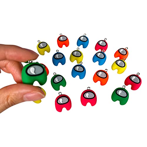 Among_us Mini Llaveros Pendientes Muñeca Juguete Entre Nosotros Juegos de Personajes Llave(20 piezas)