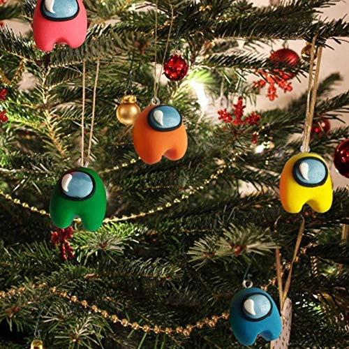 Among_us Mini Llaveros Pendientes Muñeca Juguete Entre Nosotros Juegos de Personajes Llave(20 piezas)