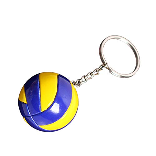 Amosfun llavero de voleibol llavero de voleibol juego de pelota abanico titular de llave deportes recuerdo colgante bolsa adorno para navidad año nuevo rellenos de regalo