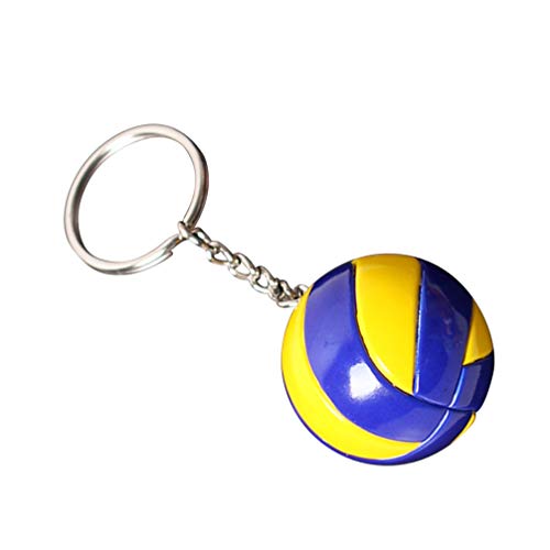 Amosfun llavero de voleibol llavero de voleibol juego de pelota abanico titular de llave deportes recuerdo colgante bolsa adorno para navidad año nuevo rellenos de regalo