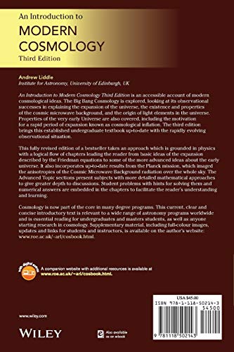 An Introduction to Modern Cosmology, Third Edition
