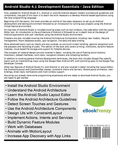 Android Studio 4.1 Development Essentials - Java Edition: Developing Android 11 Apps Using Android Studio 4.1, Java and Android Jetpack