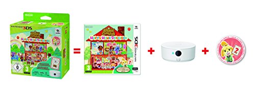 Animal Crossing: Happy Home Designer + 1 Tarjeta Amiibo + Lector/Escritor NFC + Pack 3 Tarjetas Amiibo