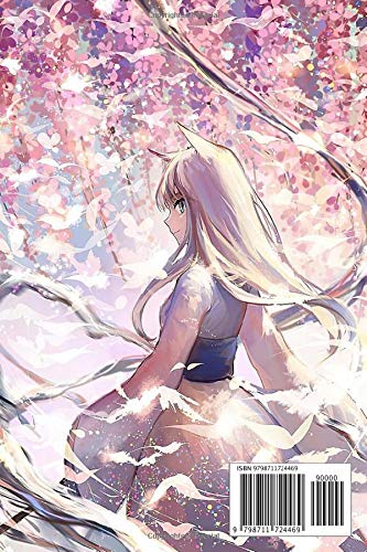 Anime Fox Girl Under Sakura Tree Notebook: (110 Pages, Lined, 6 x 9)