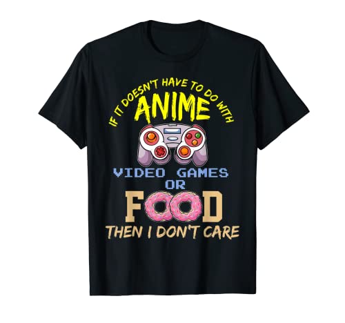 Anime Videojuegos Gamer Camiseta