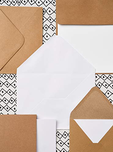 Anita's Do Craft - Kit de tarjetas y sobres (13 x 18 cm), blanco