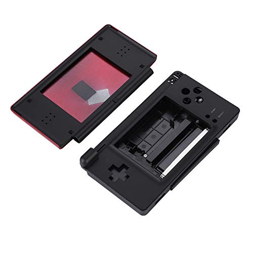 Annadue Reemplazo Superior Shell para Nintendo DS Lite - Consola de Juegos portátil Cubierta de la Caja Protectora Kit de Piezas de reparación Completo(Rojo)