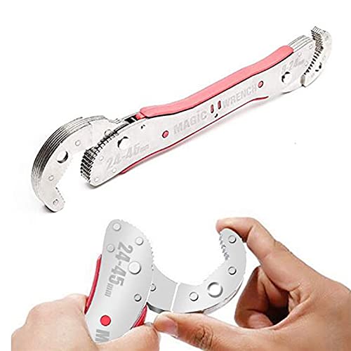 Apertura grande, ajustable Llave ajustable Multi Tool 9-45mm Torque de torsión Socket Universal Magic Key Conjuntos Reparación de herramientas de mano para el hogar (Color : As Picure)