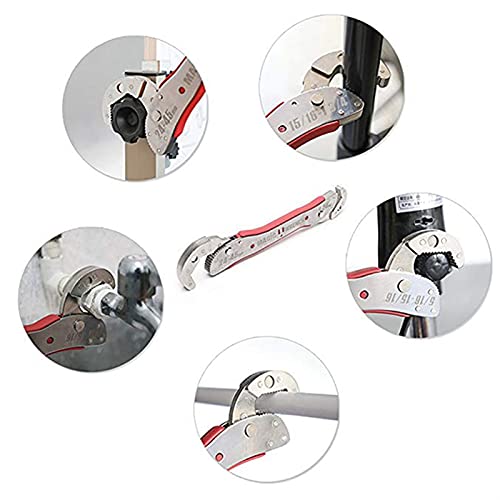 Apertura grande, ajustable Llave ajustable Multi Tool 9-45mm Torque de torsión Socket Universal Magic Key Conjuntos Reparación de herramientas de mano para el hogar (Color : As Picure)