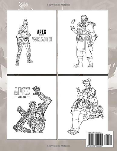 Apex Legends Coloring Book: Beautiful and high quality illustrations of Apex Legends characters