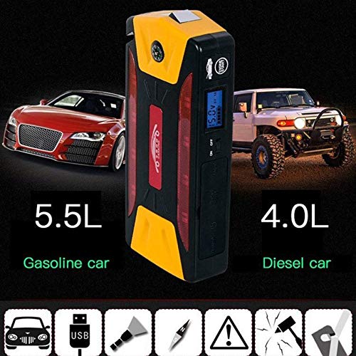 Appearanice Mini Portable 82800mAh Pack Car Jump Starter Multifunction Emergency Charger Booster Power Bank Battery 600A UK Plug