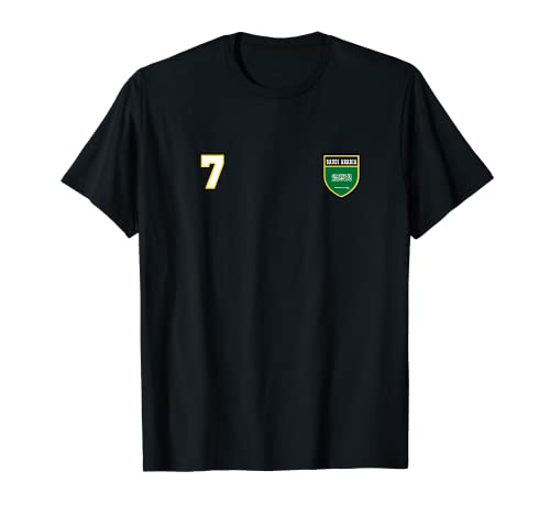 Arabia Saudita Número 7 Bandera de Fútbol Fútbol # siete Camiseta