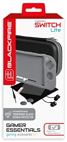 Ardistel - Blackfire Gamer Essentials Kit Grey Edition para Switch Lite (Nintendo Switch)
