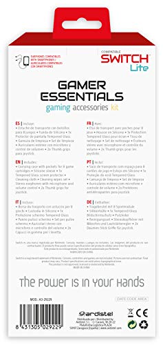 Ardistel - Blackfire Gamer Essentials Kit Grey Edition para Switch Lite (Nintendo Switch)