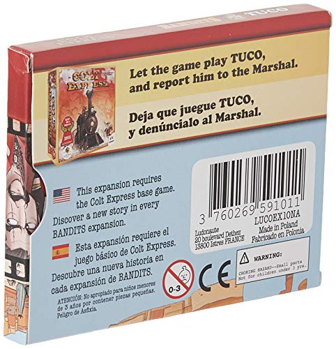 Asmodee- Colt Express: Bandit Pack - tuco Expansion en Castellano, Color (LUCOEX10NA)