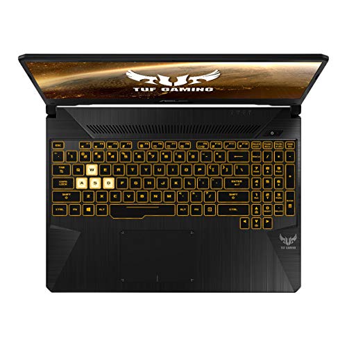 ASUS TUF Gaming FX505GT-BQ028 - Portátil Gaming 15.6" FullHD (Intel Core i7-9750H, 16GB RAM, 512GB SSD, NVIDIA GeForce GTX1650-4GB, sin sistema operativo) Negro - Teclado QWERTY Español