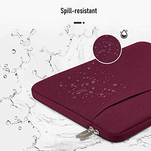AtailorBird Funda Ordenador Portatil 14 Pulgadas,Bolsa pc Portátil Impermeable Anti-rasguños Antigolpes,Funda 14 Acolchada per Laptop/Notebook/MacBook/Chromebook -Vino Tinto